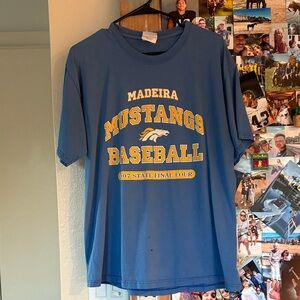 Vintage worn Madeira Mustangs t-shirt.